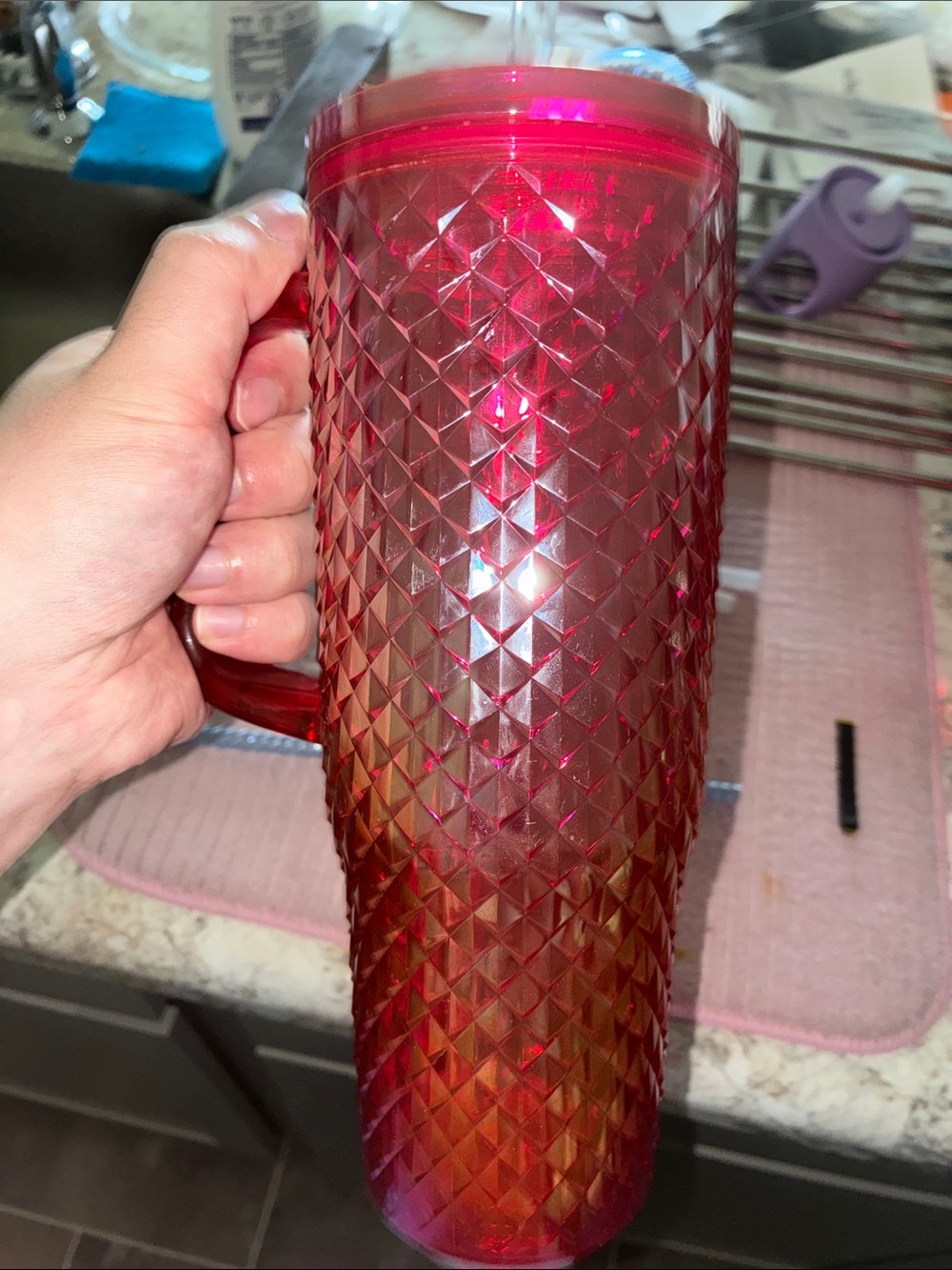 30 oz Tumbler - Pink/Red